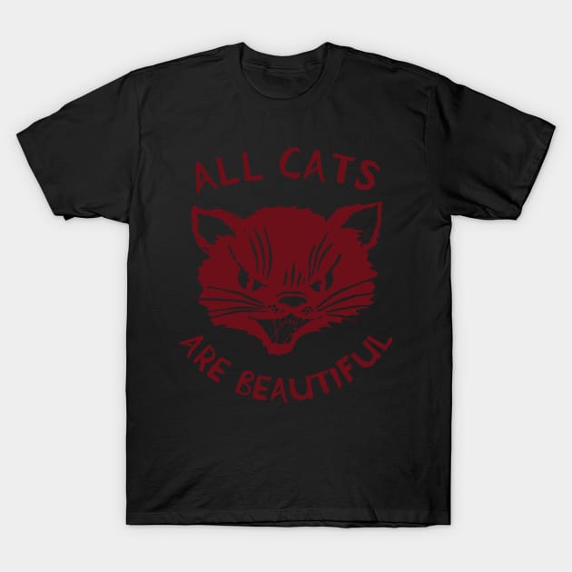 All Cats Are Beautiful - ACAB, Leftist, Socialist, Anarchist T-Shirt by SpaceDogLaika